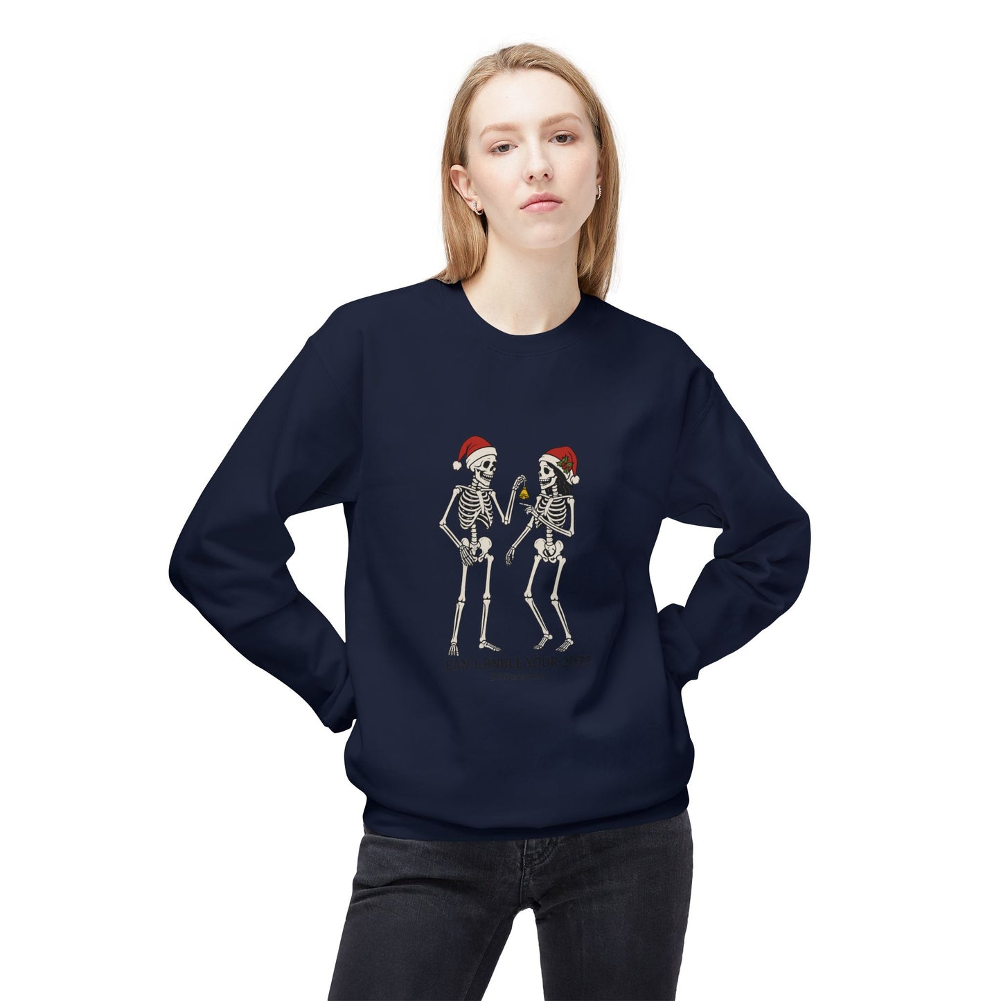Skeletons Jingle Christmas Sweatshirt, Holiday Gift, Unisex Crewneck, Skeleton Christmas Jumper, Funny Xmas Sweatshirt