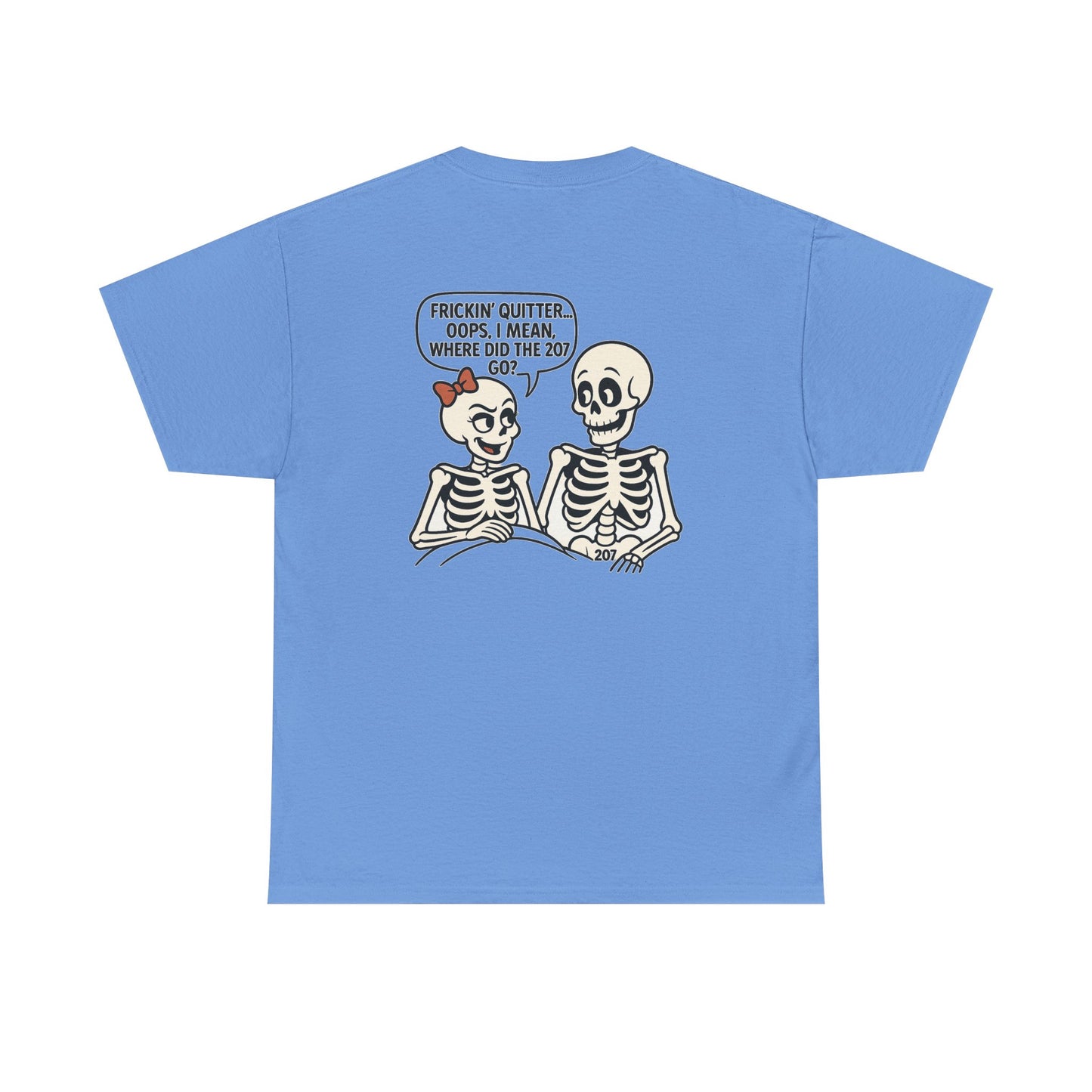 Funny Skeleton Graphic Tee, Unisex Heavy Cotton Shirt, Halloween Apparel, Quirky Gift, Casual Style, Spooky Season Wear