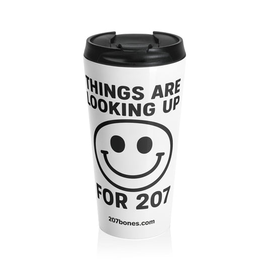 Optimistic Stainless Steel Travel Mug with Smile Design - Perfect for Gifting, Travel, or Daily Use, Motivational Coffee Cup, Reusable [...]