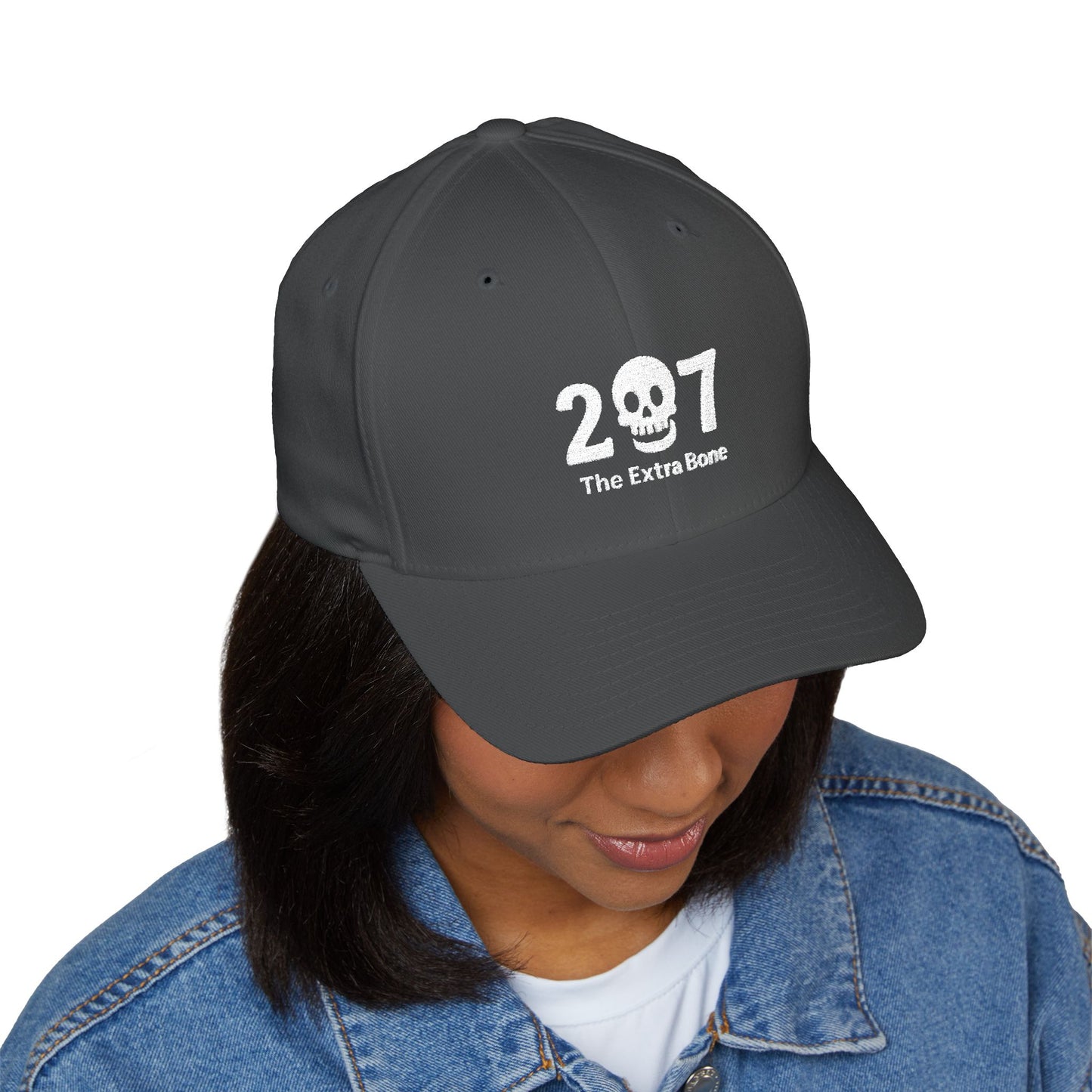 Skull Embroidered Cap - Casual Hat, Trendy Baseball Cap