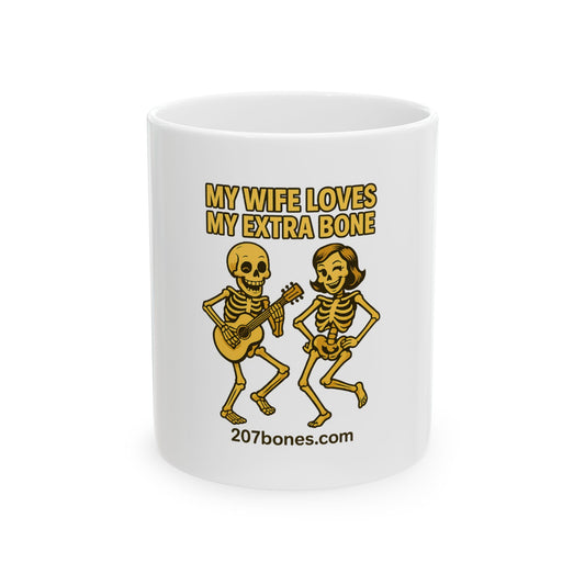 Whimsical Skeleton Mug - Perfect Gift for Halloween, Fun Coffee Cup, Unique Bone Humor, Great for Parties, Collectibles