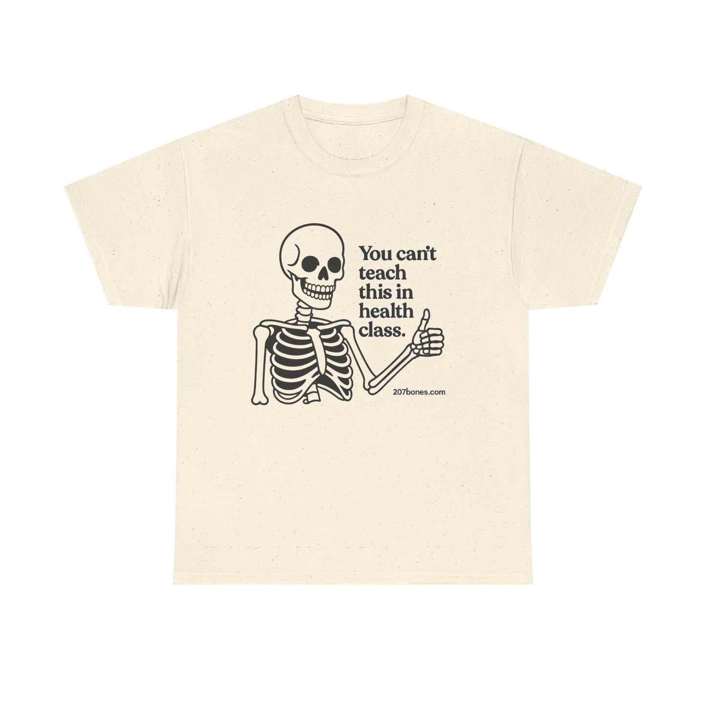 Funny Skeleton Health Class Tee, Unisex Humor Shirt, Halloween Costume, Teacher Gift, Quirky Everyday Wear, Medical Student Apparel