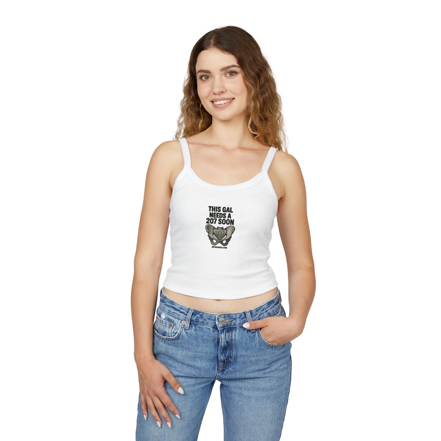 Funny Women's Spaghetti Strap Tank Top - Trendy Summer Tee, Casual Wear, Beach Day, Birthday Gift, Fun Attire