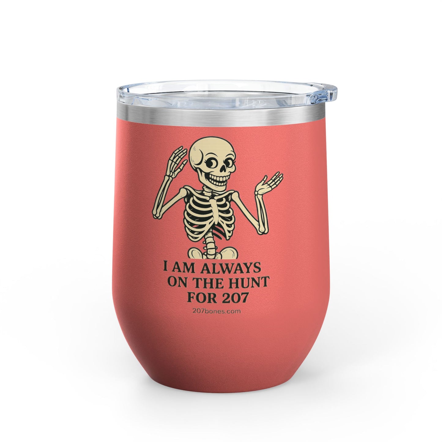 Charming Skeleton Wine Tumbler, Fun Gifts for Halloween, Unique Party Favor, Sip-Friendly, Durable Drinkware, Perfect for Wine Lovers