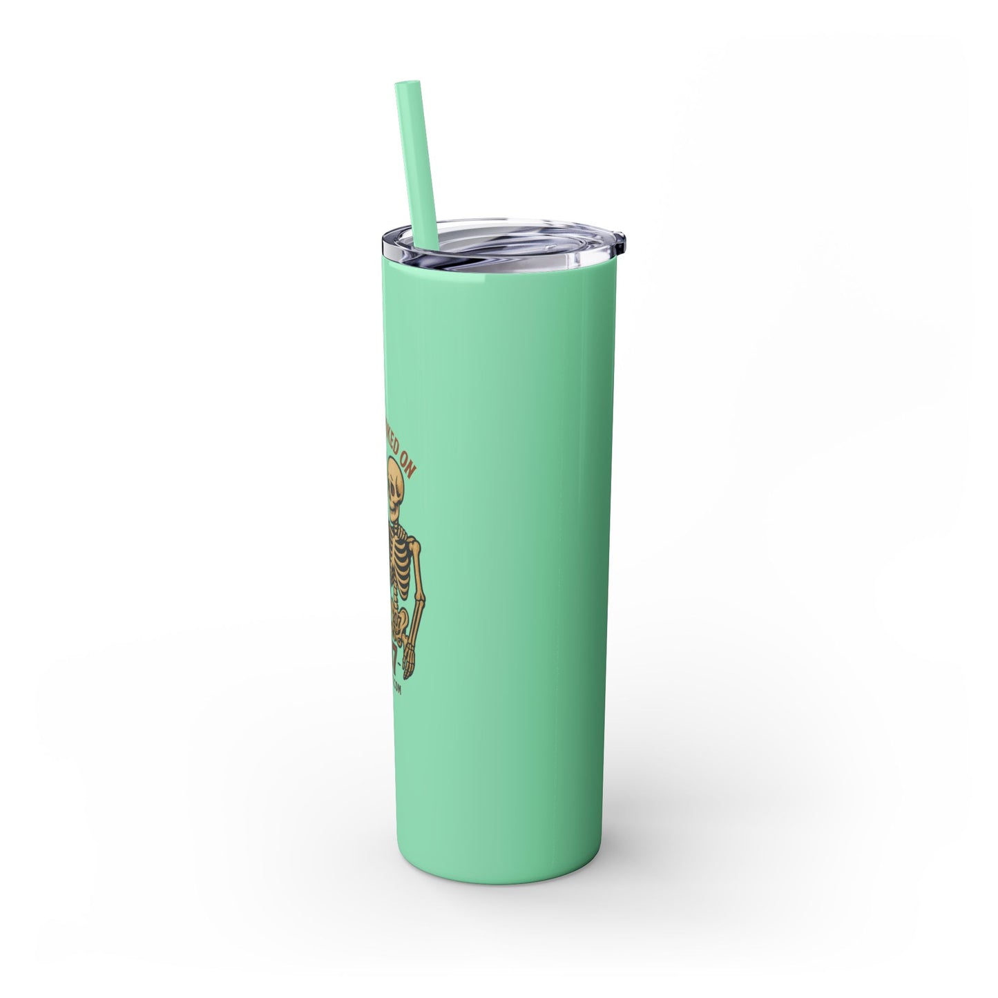 Totally Hooked Skinny Tumbler - 20oz, Cute Halloween Mug, Fun Gift for Coffee Lovers, Party Essentials, Unique Personalized Cup