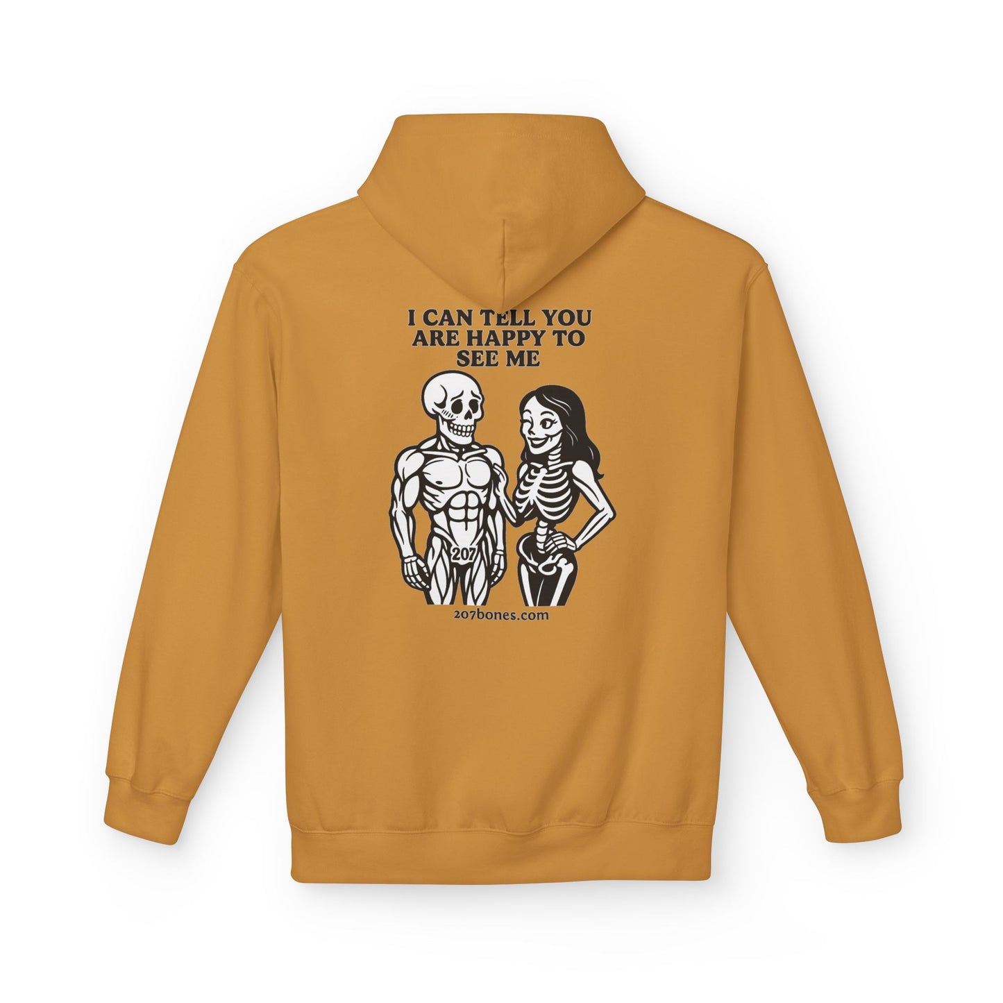 Skeleton Humor Hoodie, Unisex Funny Hoodie, Softstyle Fleece, Halloween Apparel, Gift for Him and Her, Comfortable Casual Wear
