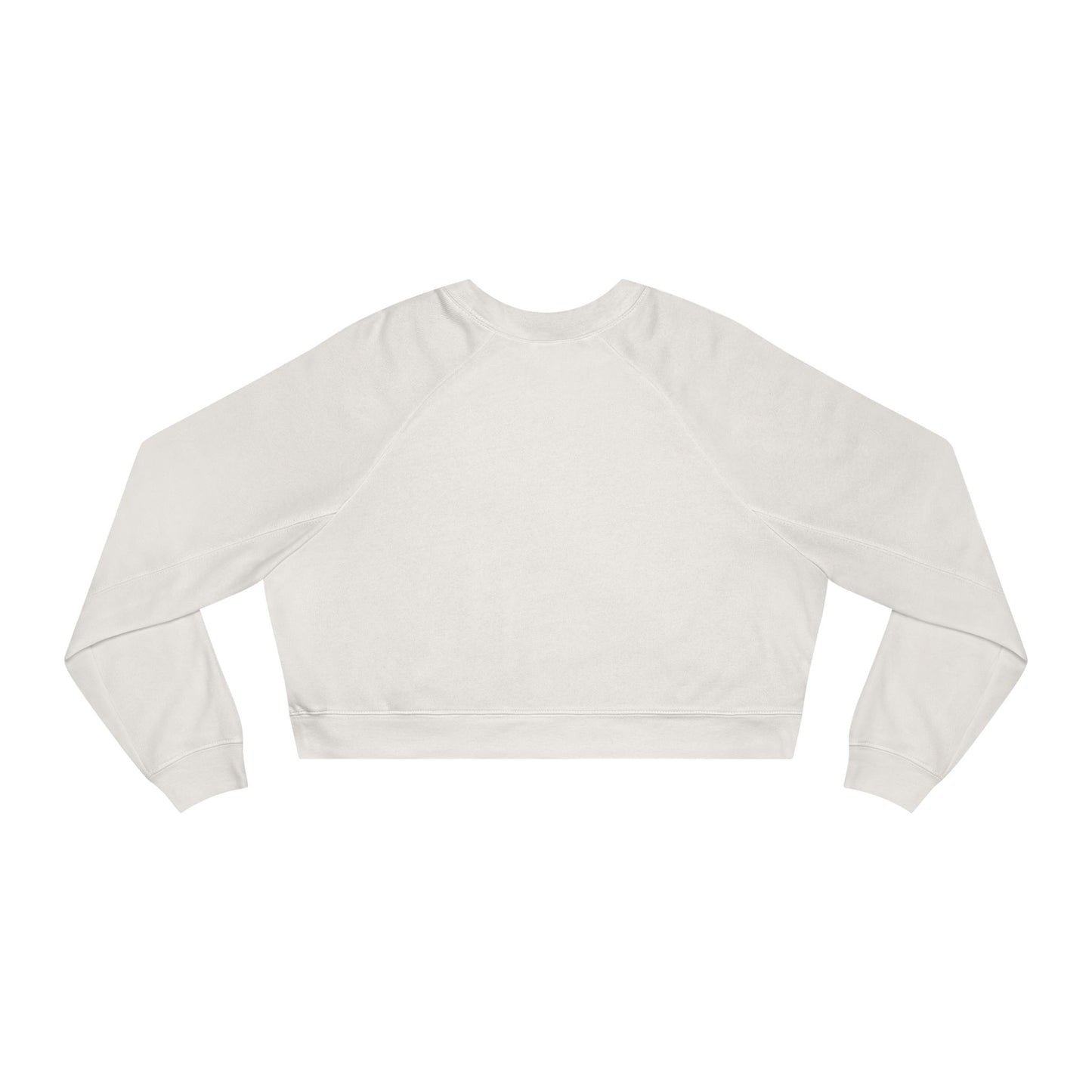 Chic Feminine Cropped Pullover, Casual Fleece Sweatshirt, Cute Fall Layering Piece, Trendy Graphic Top, Fun Gift for Her