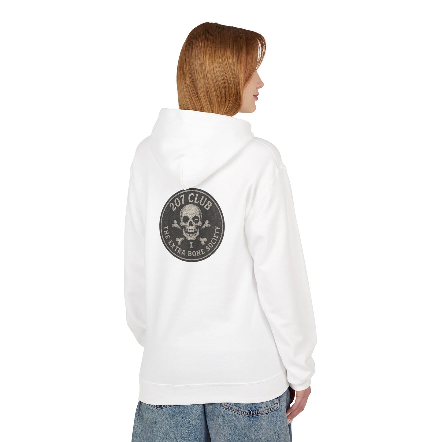 Kiss & Skull Graphic Fleece Hoodie - Trendy Unisex Sweatshirt for Casual Wear, Halloween, Party, Street Style, Gifts