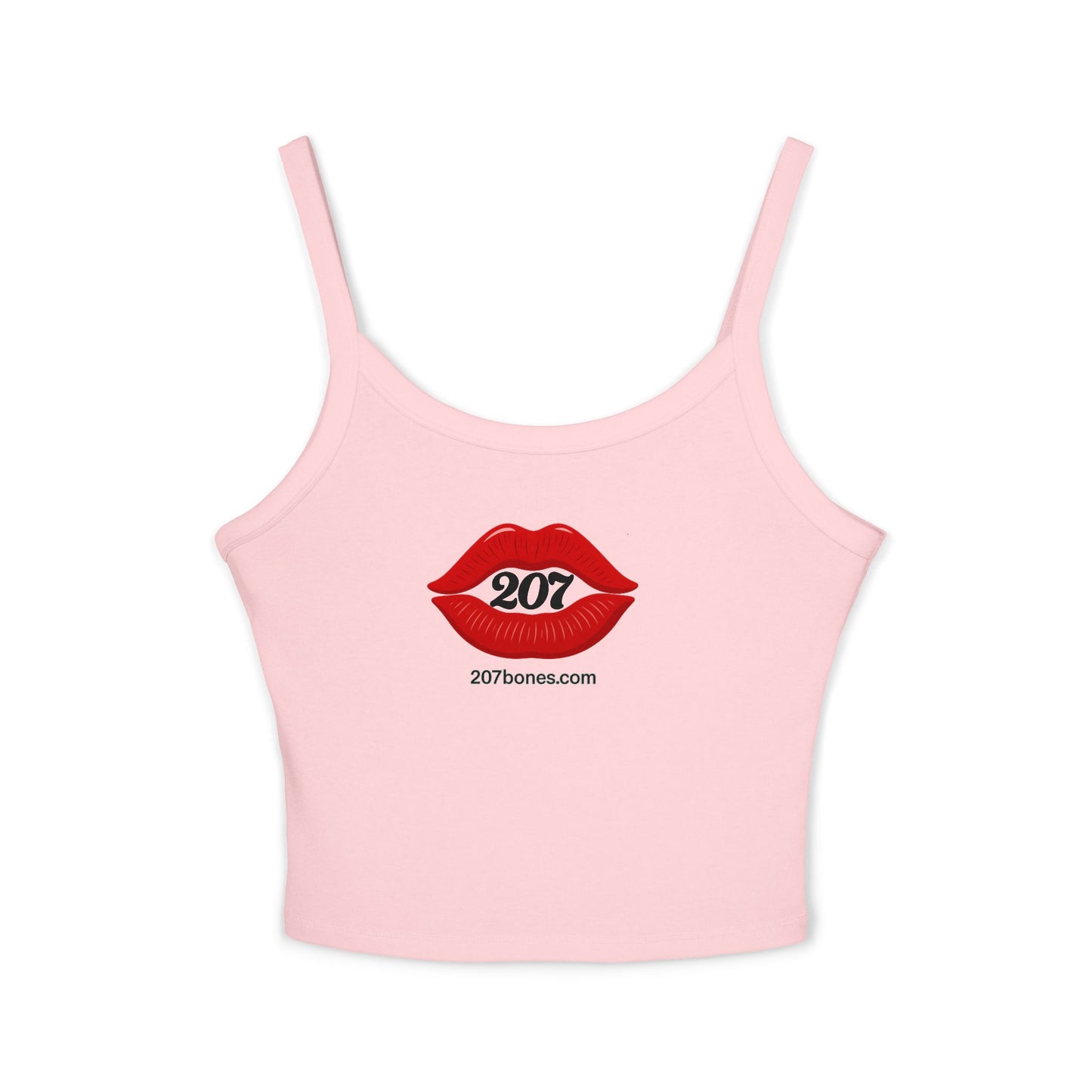 Sassy Lips Women's Spaghetti Strap Tank Top, Summer Fashion, Casual Wear, Gift for Her, Cute Outfit, Festival Top, Trendy Apparel