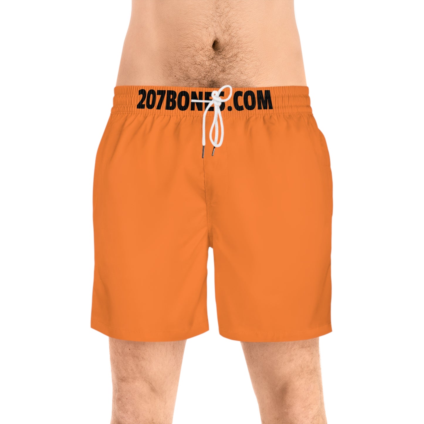 Men's Mid-Length Swim Shorts, Summer Swim Trunks, Beachwear, Vacation Shorts, Poolside Essentials