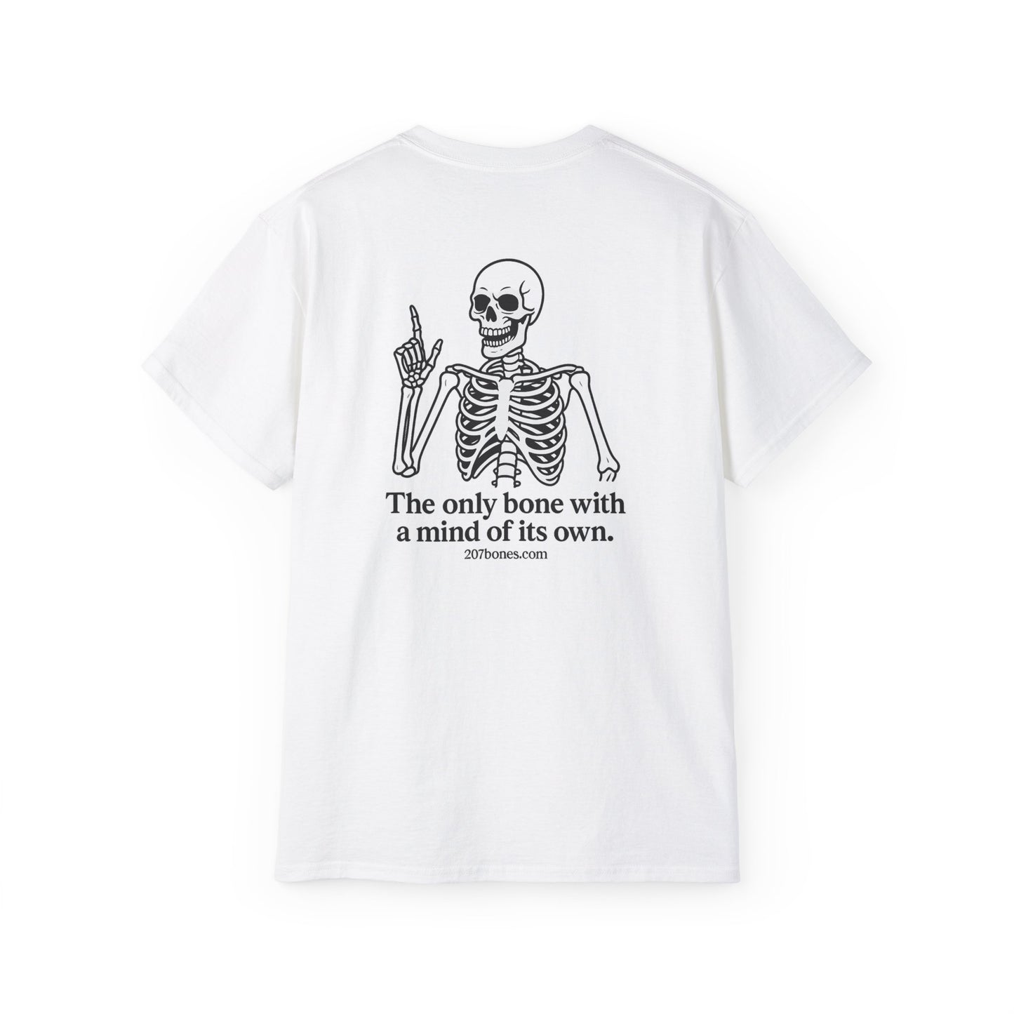 Humorous Skeleton Graphic Tee, Unisex Cotton Shirt, Funny Halloween Gift, Casual Wear, Unique Party Top, Skeleton Bone Humor Shirt