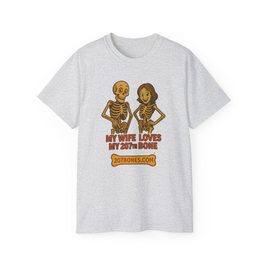 Skeleton Couple Tee, Funny Halloween Shirt, Gift for Couples, Spooky T-Shirt, Unisex Graphic Tee, Bone Humor Top