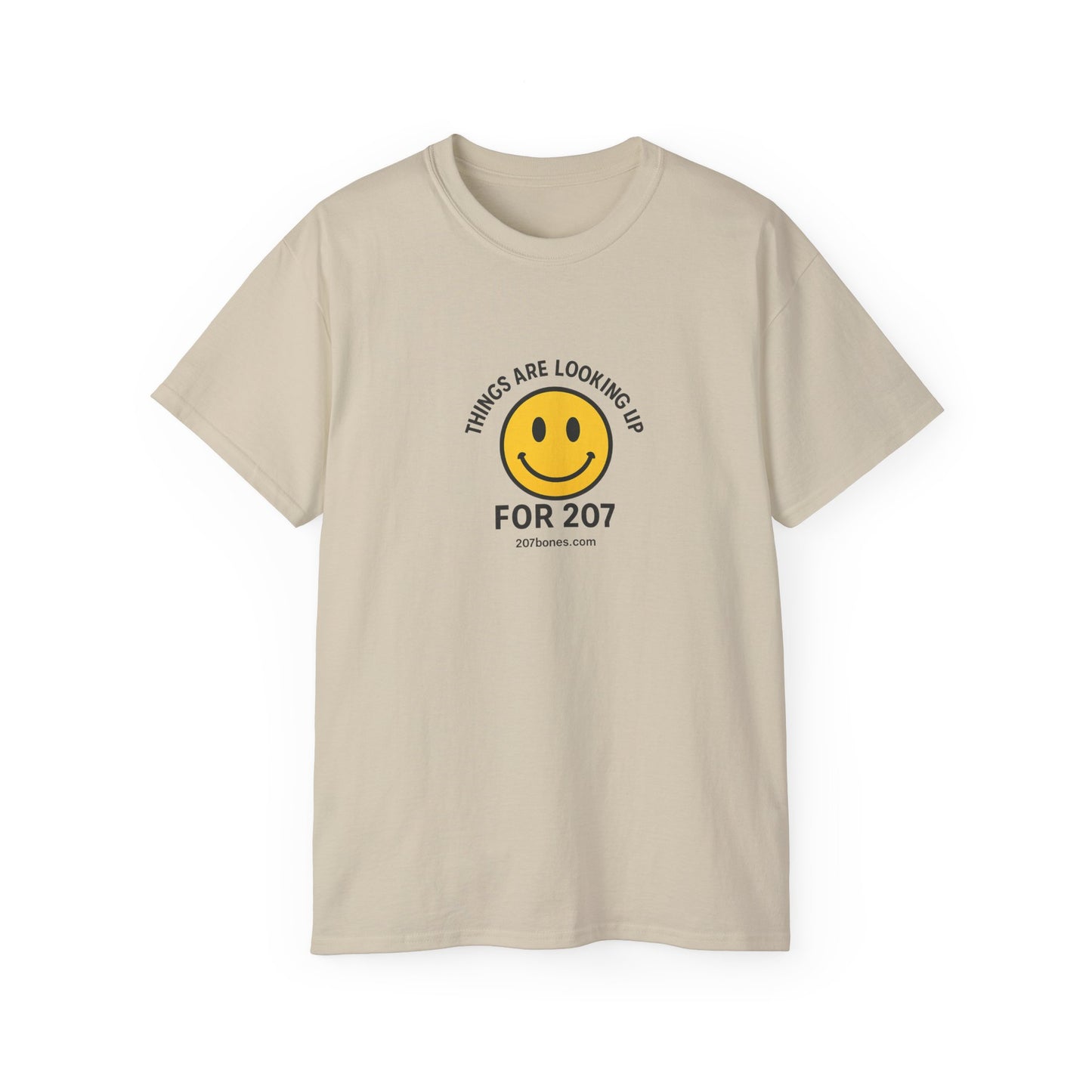 Smiley Message Tee - Unisex Ultra Cotton Shirt | Positive Vibes Apparel, Gift for Friends, Casual Outfit, Everyday Wear, Birthday Present