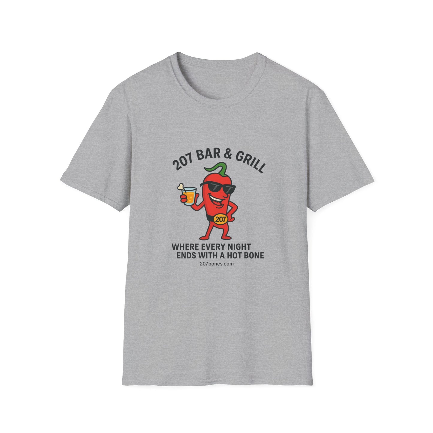 Fun Chili Bar & Grill T-Shirt, Perfect for BBQs, Casual Wear, Gift for Grill Lovers, Summer Parties, Foodie Apparel
