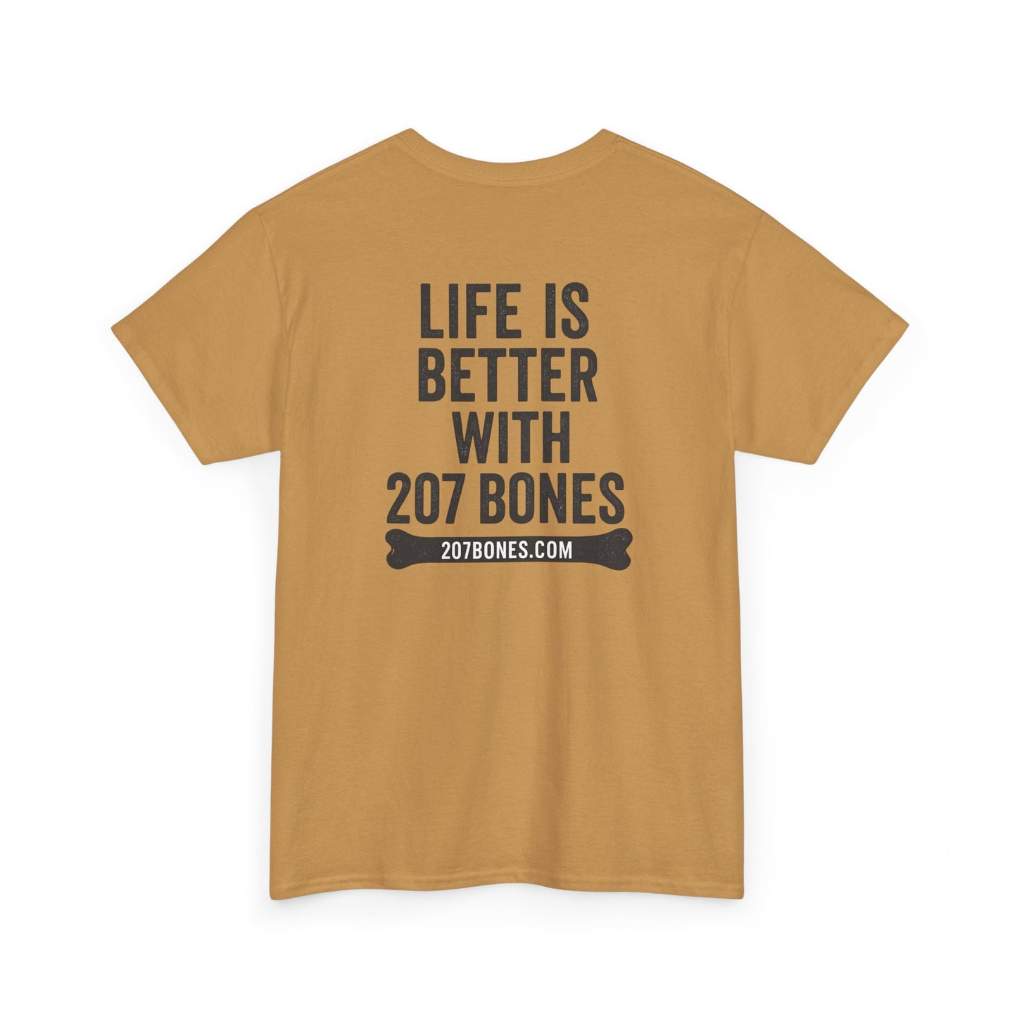 Unisex Heavy Cotton Tee - 'Life is Better with 207 Bones' Dog Lover's Shirt, Pet Owner Gift, Casual Everyday Tee, Animal Lover [...]