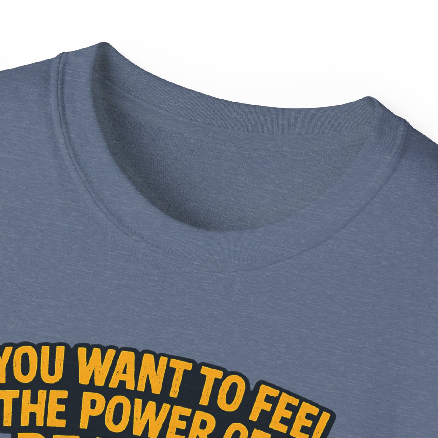 Unisex Motorcycle Theme Tee - Feel the Power Tee, Casual T-Shirt, Halloween Costume Top, Biker Gift, Fun Skull Shirt