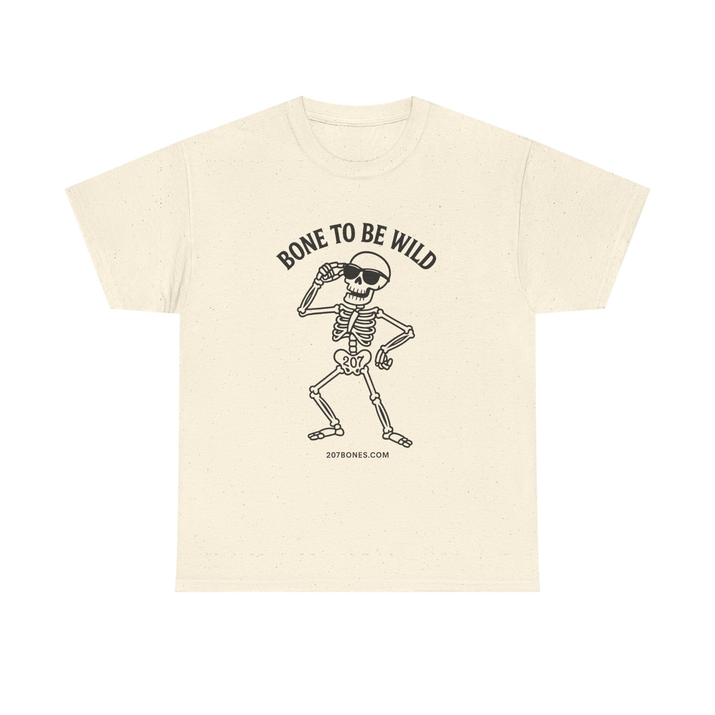 Bone to Be Wild Skeleton Tee, Unisex Cotton Shirt, Festival Wear, Halloween Shirt, Casual Summer Top