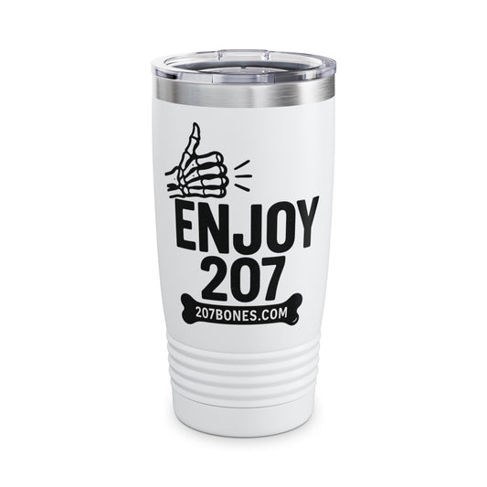 Enjoy 207 Ringneck Tumbler - Travel Mug, Gift for Coffee Lovers, Personalized Drinkware, Perfect for Outdoors & Celebrations