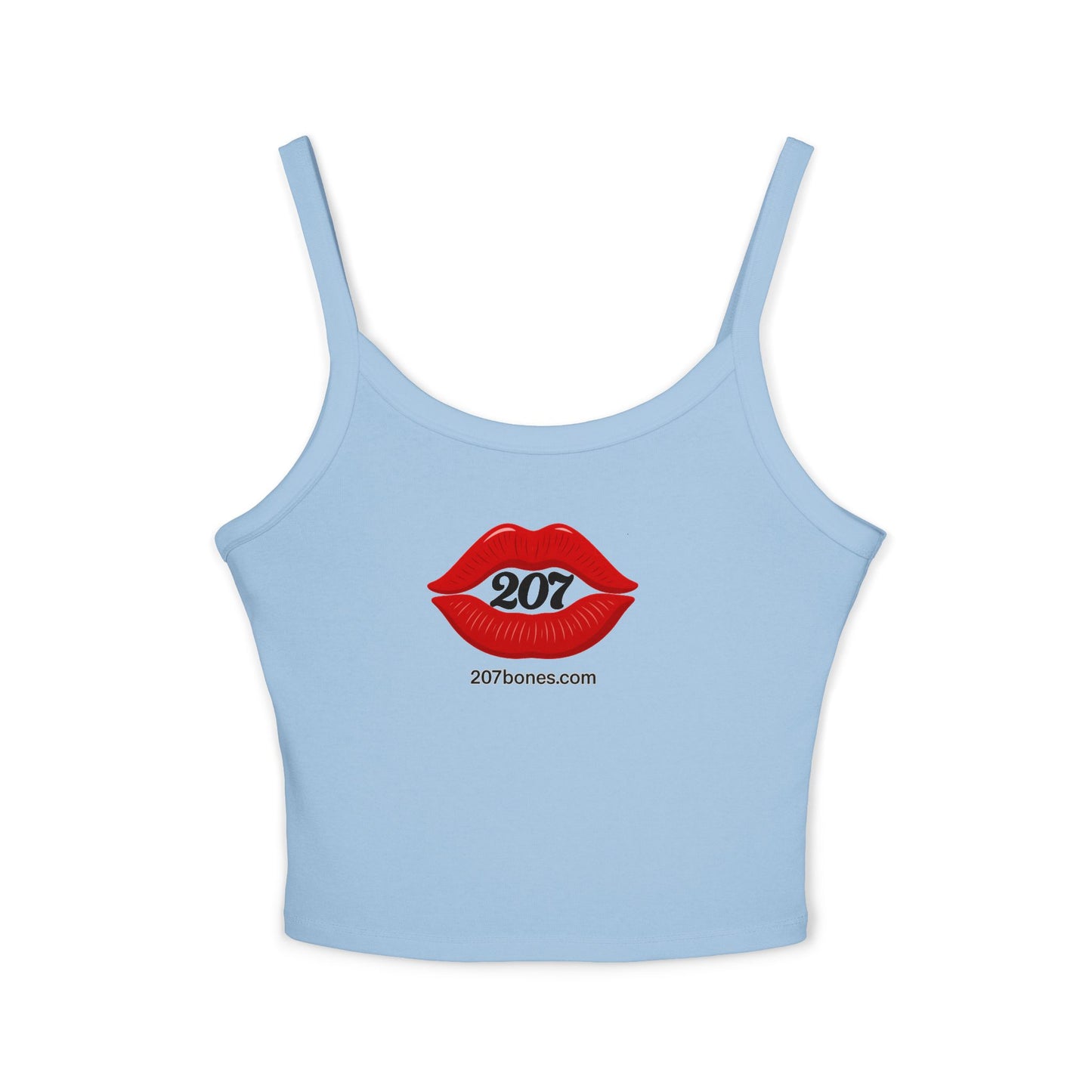 Sassy Lips Women's Spaghetti Strap Tank Top, Summer Fashion, Casual Wear, Gift for Her, Cute Outfit, Festival Top, Trendy Apparel
