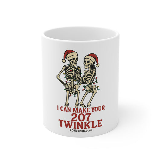 Festive Skeleton Mug - Funny Holiday Coffee Cup, Perfect for Christmas Gifts, Halloween Decor, Unique Gift Idea, Cute Skeleton Design