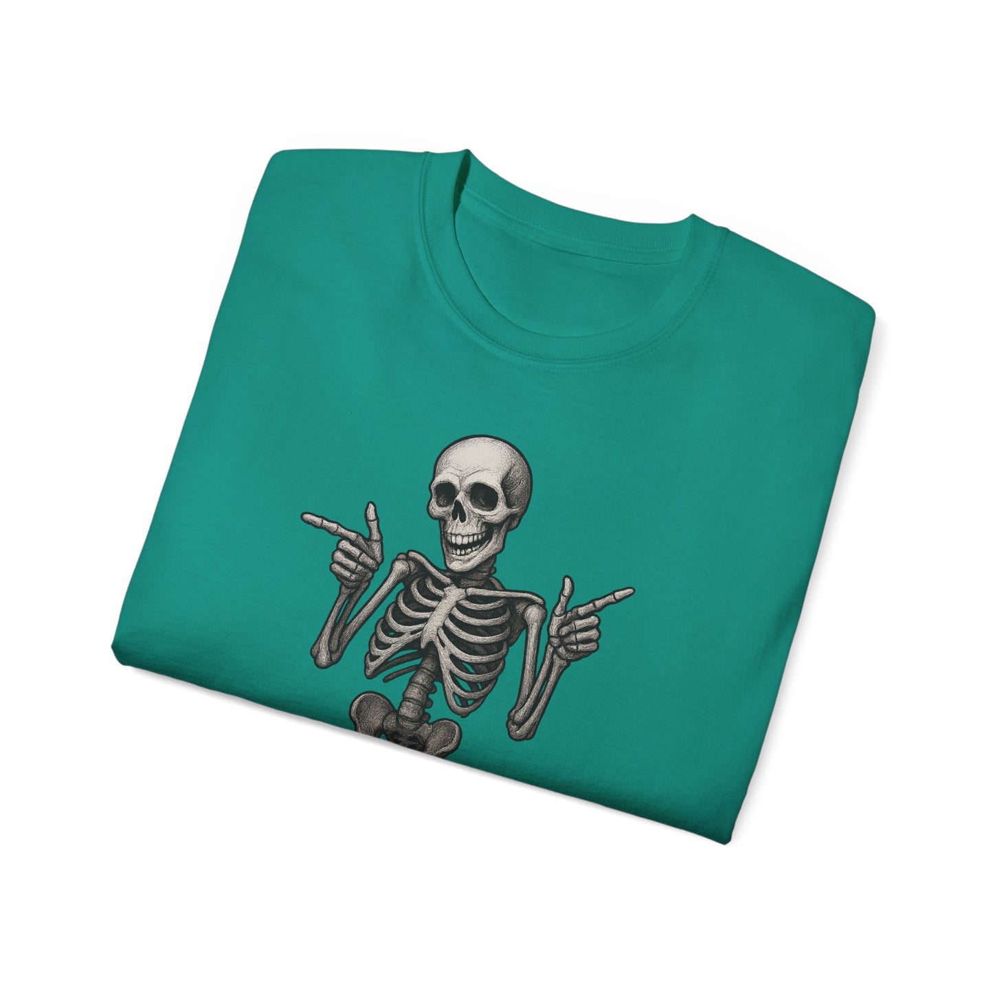 Skeleton Humor Tee: Perfect for Halloween, Parties, Birthdays, Casual Outfits, Gifts