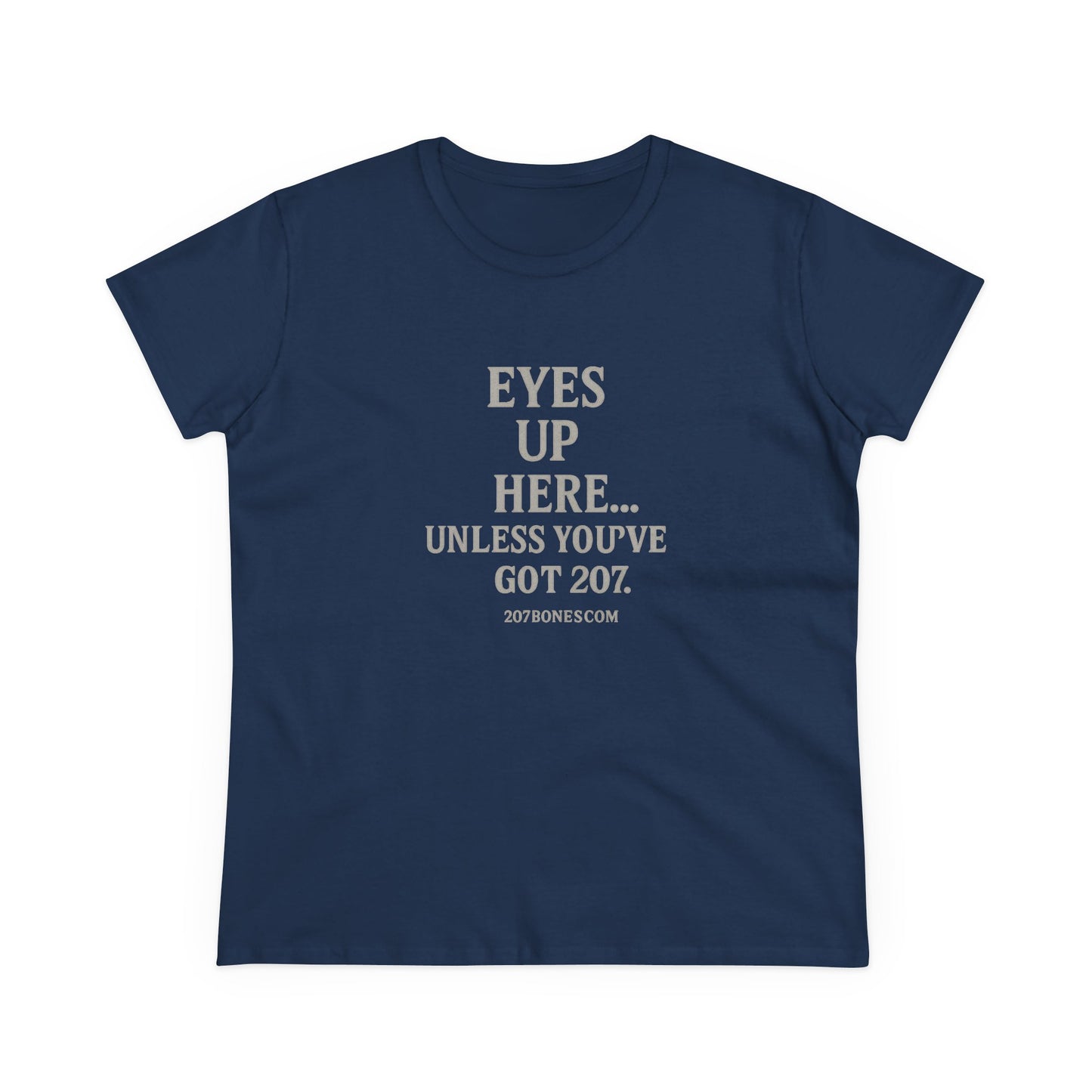 Funny Women's Cotton Tee - 'Eyes Up Here' - Casual Shirt, Gift for Friends, Birthday, Humor, Everyday Wear, Conversation Starter