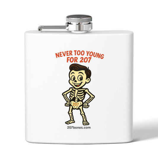 Humorous Stainless Steel Flask, 6oz - Great for Gifting, Parties, Fun Celebrations, Outdoor Adventures, Birthdays