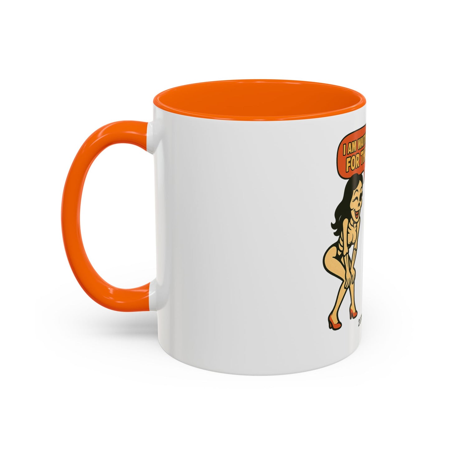Playful Skeleton Coffee Mug, Fun Gift for Halloween, Quirky Kitchen Decor, Unique Drinking Cup, Halloween Humor Mug