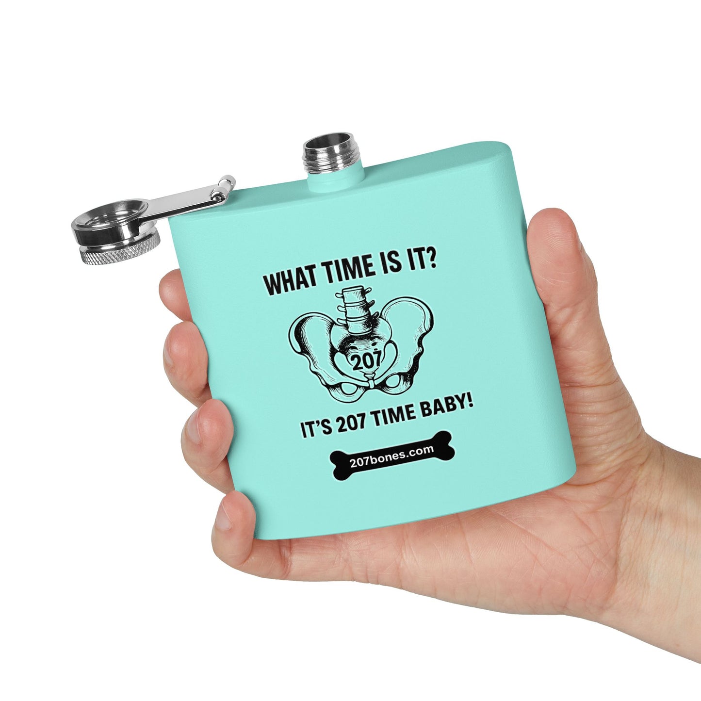 Unique 6oz Stainless Steel Flask | Perfect Gift for Parties, Tailgating, Camping, Birthdays, or As A Gag Gift