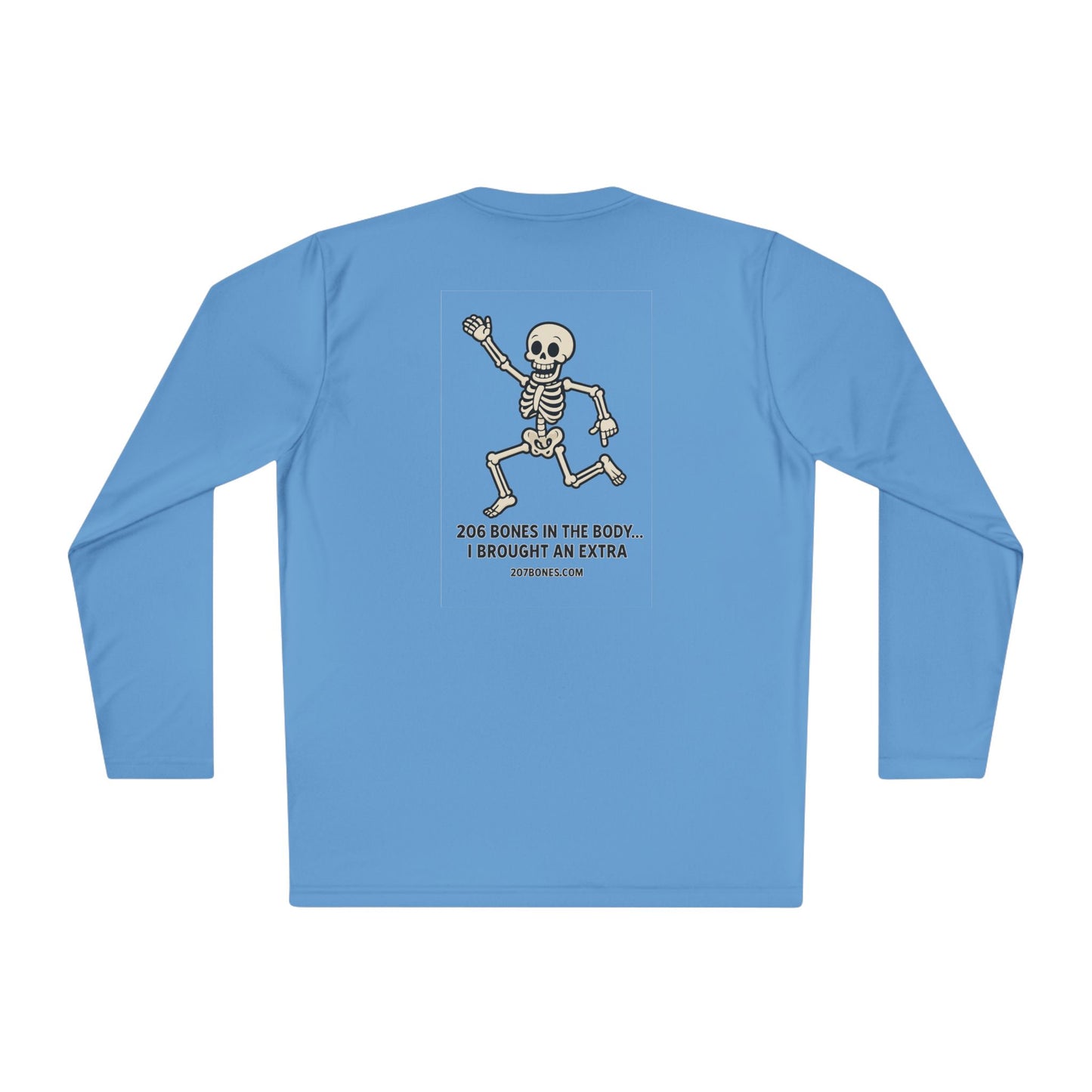 Skeleton Graphic Long Sleeve Tee, Fun Casual Shirt, Unique Gift for Halloween, Unisex Apparel, Jokes and Humor Tee