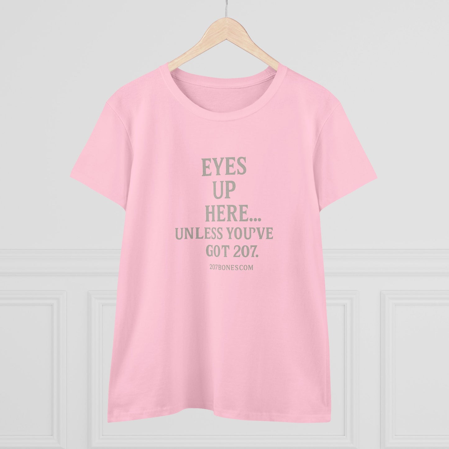 Funny Women's Cotton Tee - 'Eyes Up Here' - Casual Shirt, Gift for Friends, Birthday, Humor, Everyday Wear, Conversation Starter