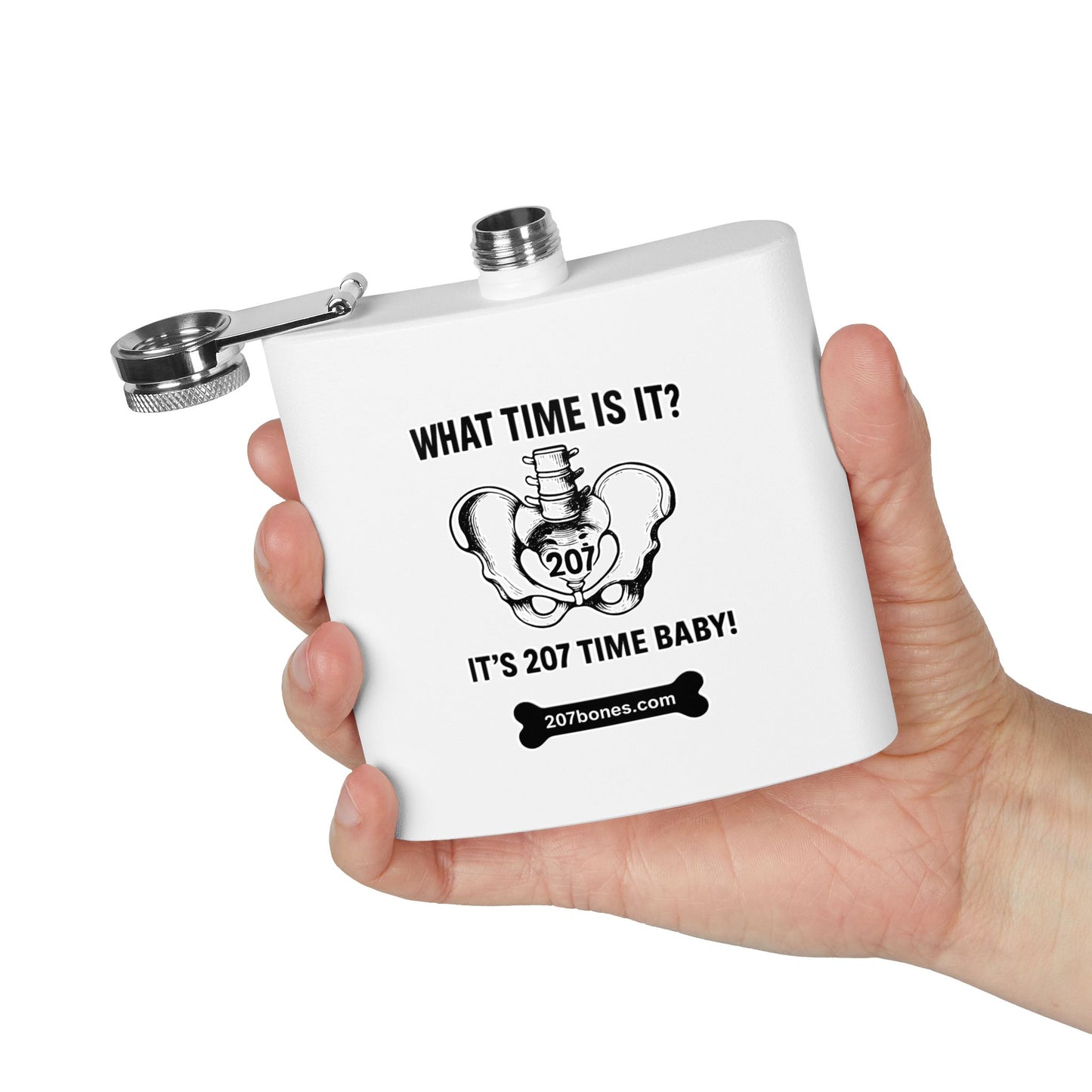 Unique 6oz Stainless Steel Flask | Perfect Gift for Parties, Tailgating, Camping, Birthdays, or As A Gag Gift
