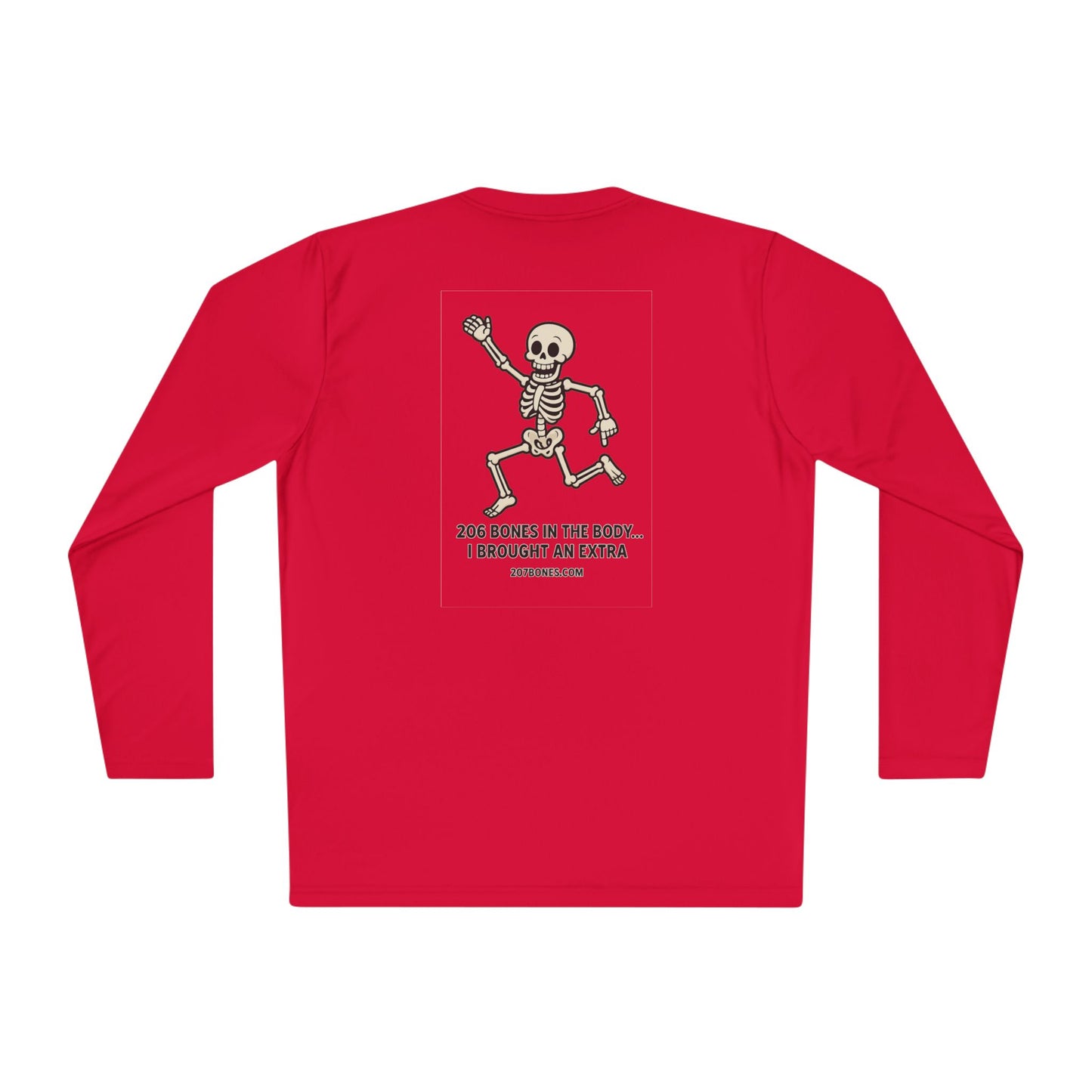Skeleton Graphic Long Sleeve Tee, Fun Casual Shirt, Unique Gift for Halloween, Unisex Apparel, Jokes and Humor Tee