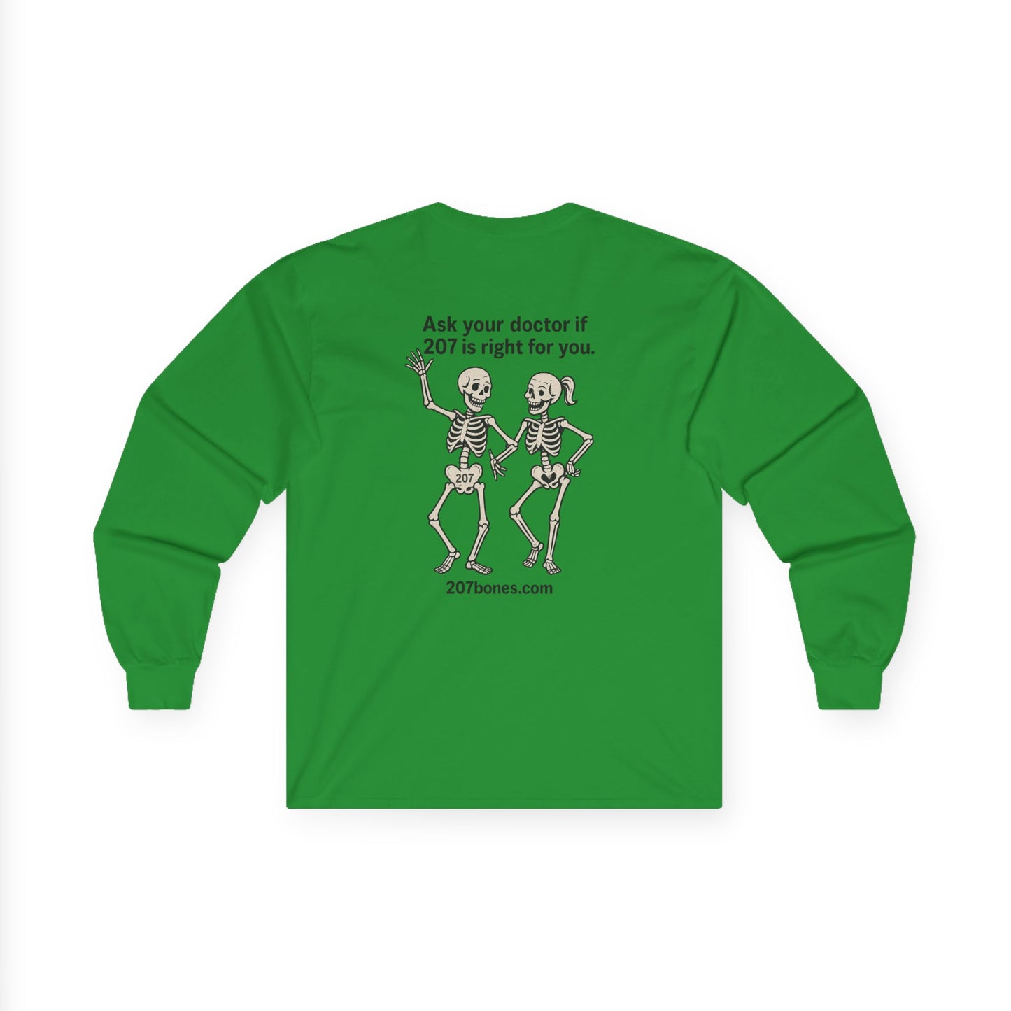 Funny Skeleton Long Sleeve Tee, Unisex Halloween Shirt, Comfy Casual Wear, Unique Gift for Doctors, Medical Humor Tee, October Celebration