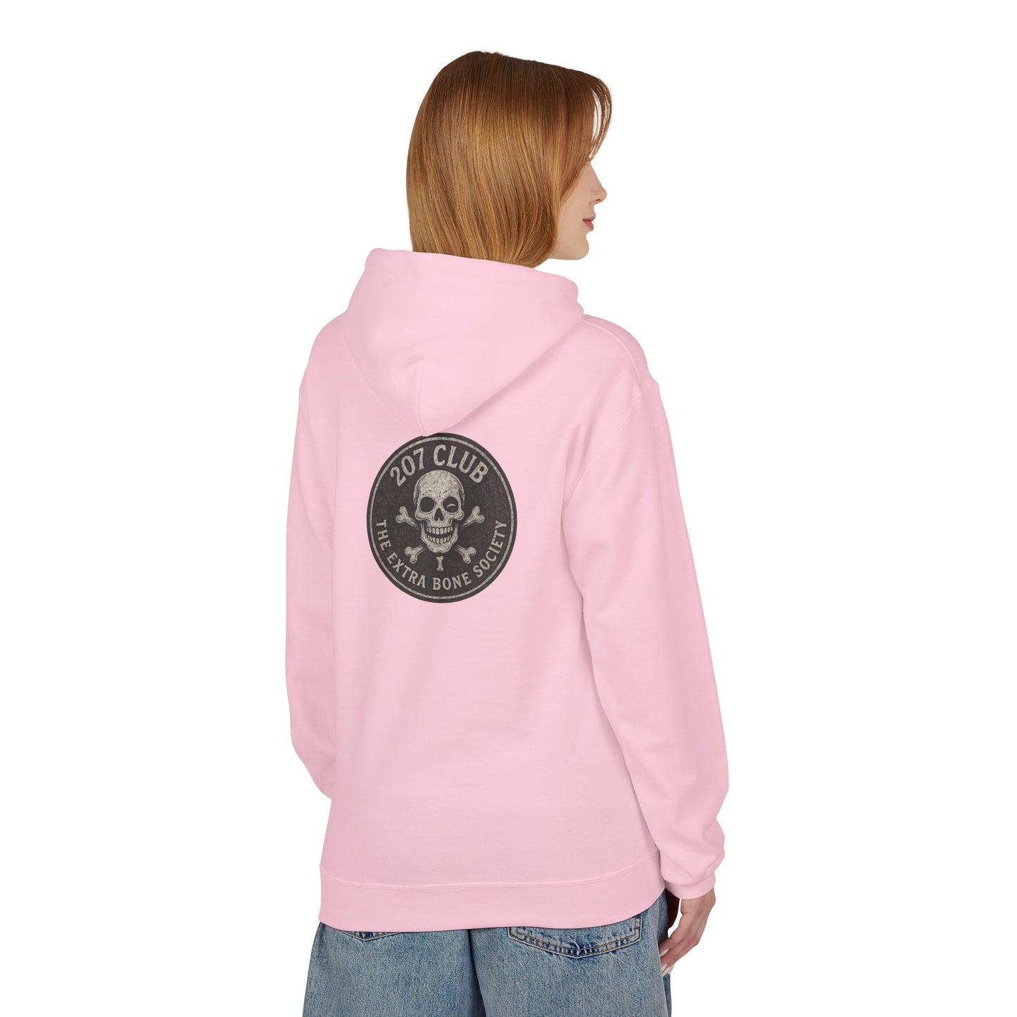 Kiss & Skull Graphic Fleece Hoodie - Trendy Unisex Sweatshirt for Casual Wear, Halloween, Party, Street Style, Gifts