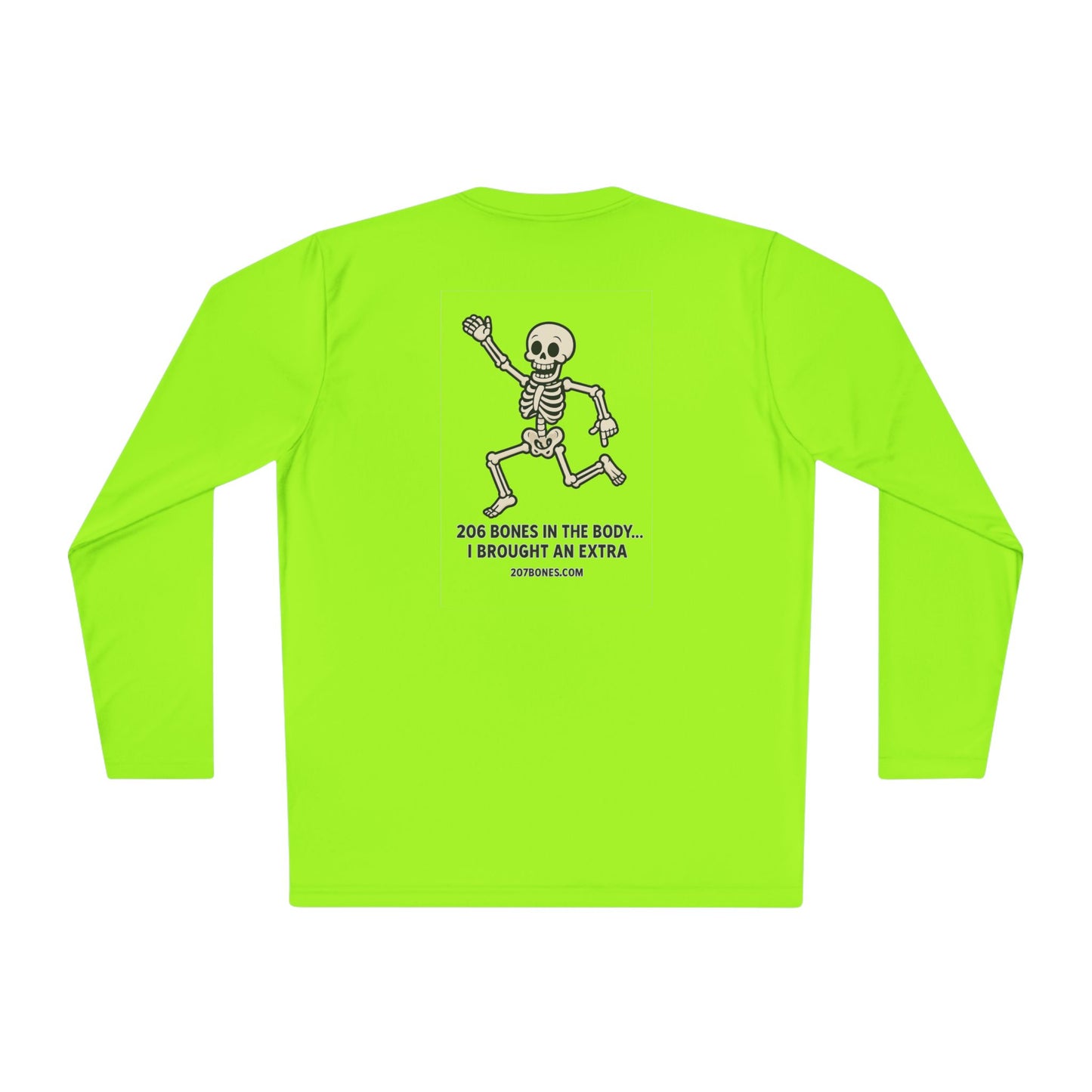 Skeleton Graphic Long Sleeve Tee, Fun Casual Shirt, Unique Gift for Halloween, Unisex Apparel, Jokes and Humor Tee