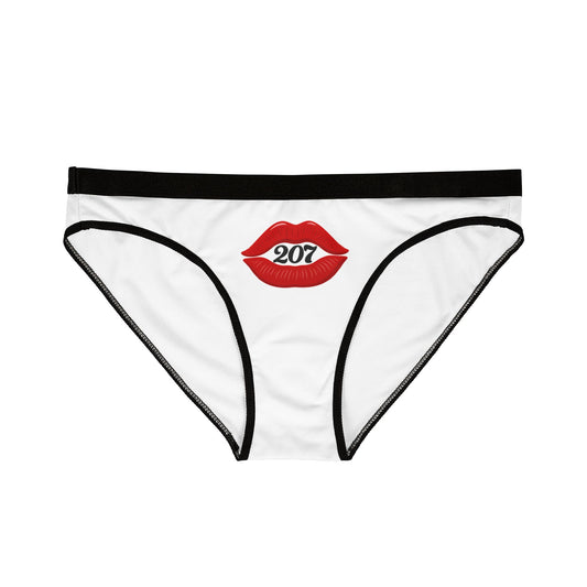Kiss Mark Women's Underwear, Fun Intimate Apparel, Gift for Her, Valentine’s Day Lingerie, Cute Briefs