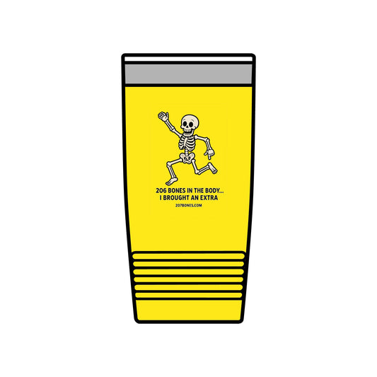 Skeleton Insulated Tumbler - 20oz Funny Gift for Halloween, Party, Tumblers for Drinks, Unique Skeleton Mug, Fun Coffee Tumbler