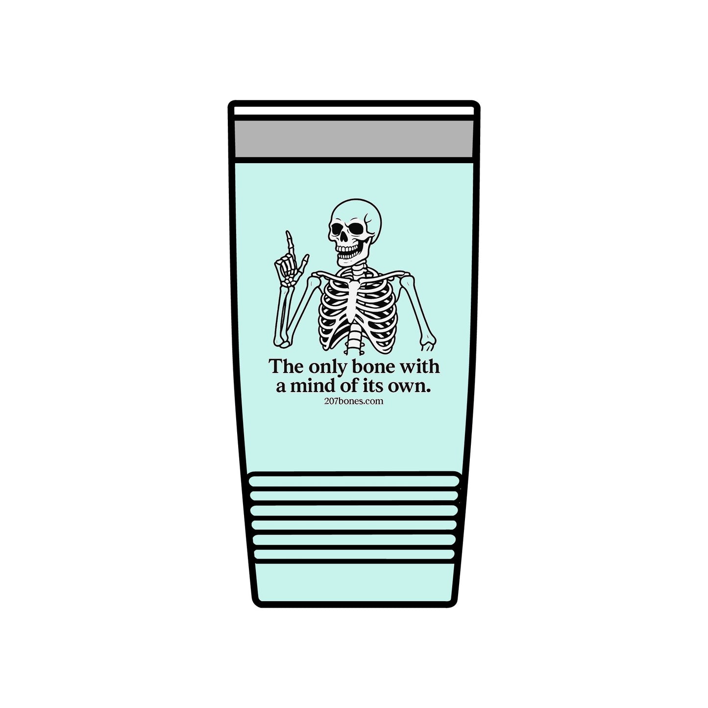 Skeleton Insulated Tumbler, 20oz | Funny Bone Cup, Unique Gift for Halloween, Humor Travel Mug, Cute Drinkware, Halloween Decor