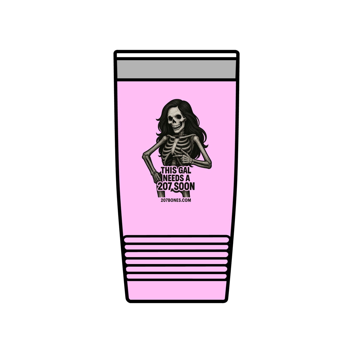 Skeleton-Design Insulated Tumbler, 20oz | Stylish Travel Cup, Gift for Her, Party Drinkware, Funny Coffee Mug, Halloween Accessory