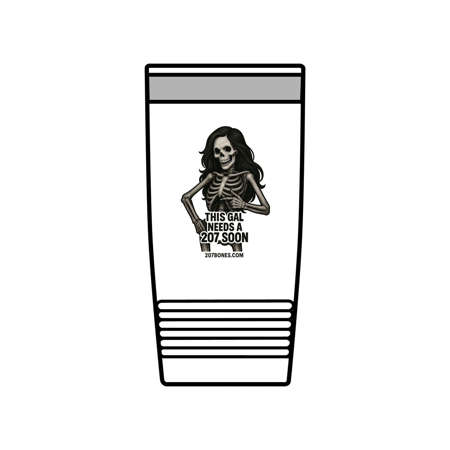 Skeleton-Design Insulated Tumbler, 20oz | Stylish Travel Cup, Gift for Her, Party Drinkware, Funny Coffee Mug, Halloween Accessory