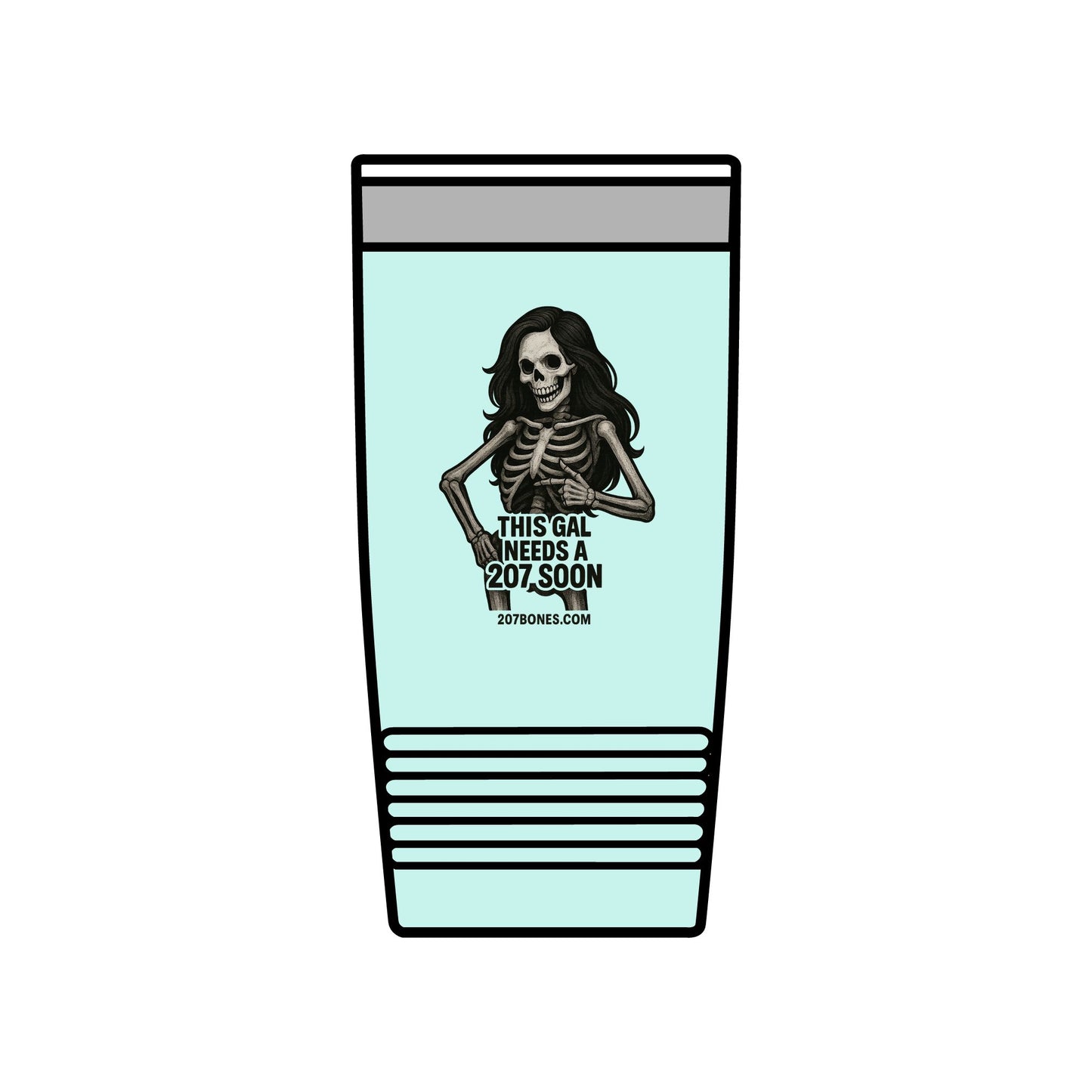 Skeleton-Design Insulated Tumbler, 20oz | Stylish Travel Cup, Gift for Her, Party Drinkware, Funny Coffee Mug, Halloween Accessory