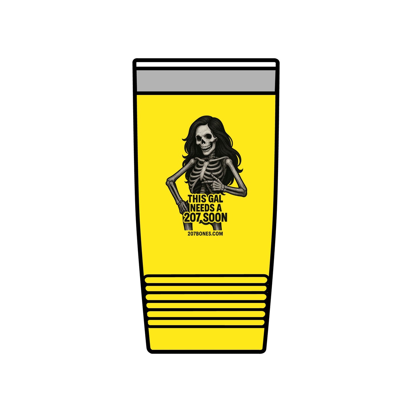 Skeleton-Design Insulated Tumbler, 20oz | Stylish Travel Cup, Gift for Her, Party Drinkware, Funny Coffee Mug, Halloween Accessory