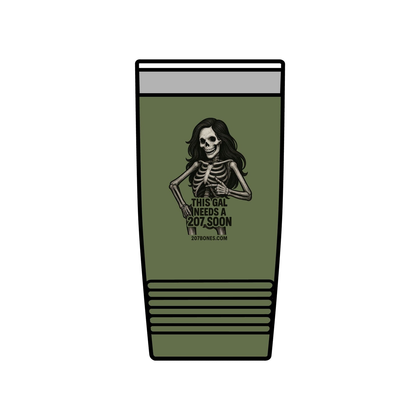 Skeleton-Design Insulated Tumbler, 20oz | Stylish Travel Cup, Gift for Her, Party Drinkware, Funny Coffee Mug, Halloween Accessory