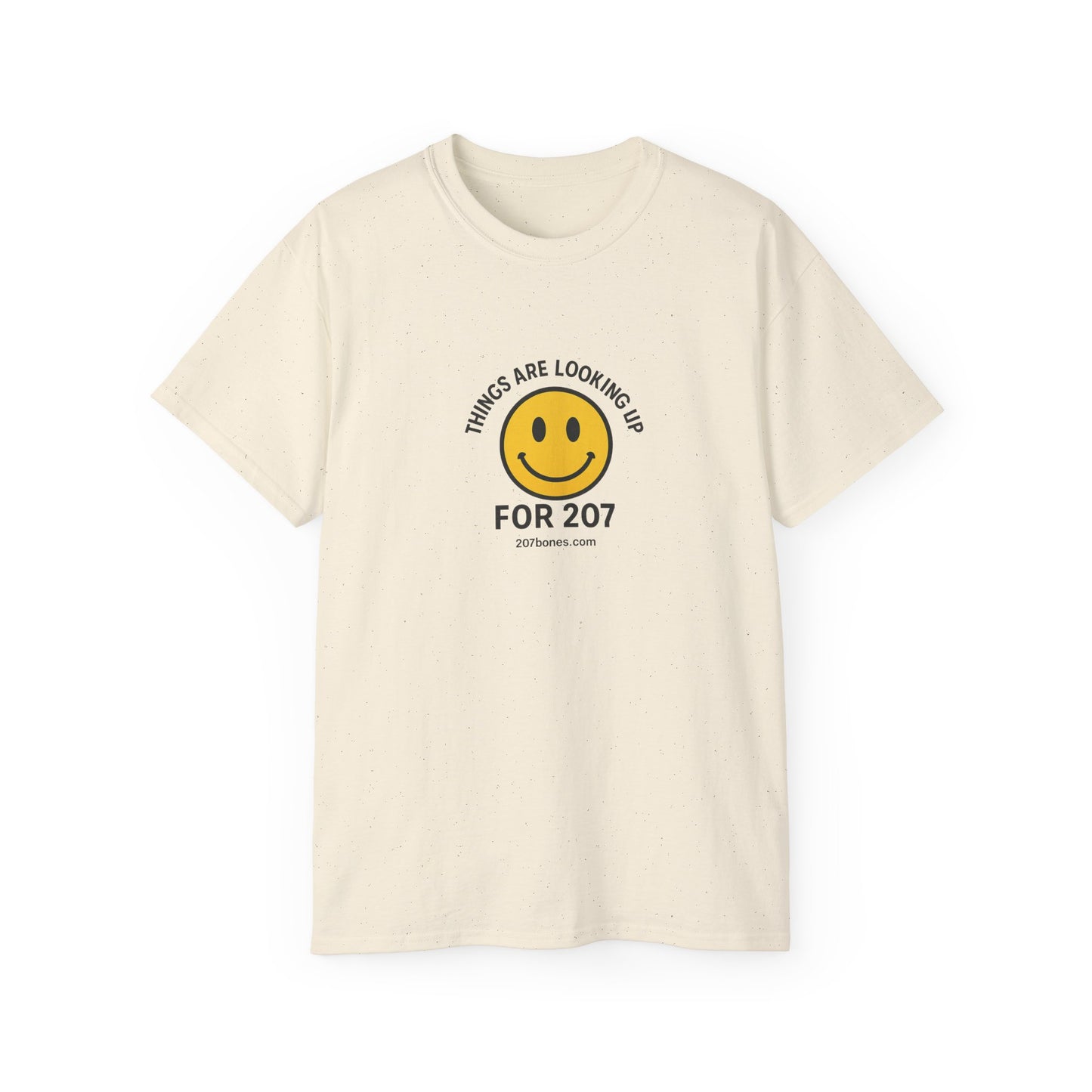 Smiley Message Tee - Unisex Ultra Cotton Shirt | Positive Vibes Apparel, Gift for Friends, Casual Outfit, Everyday Wear, Birthday Present