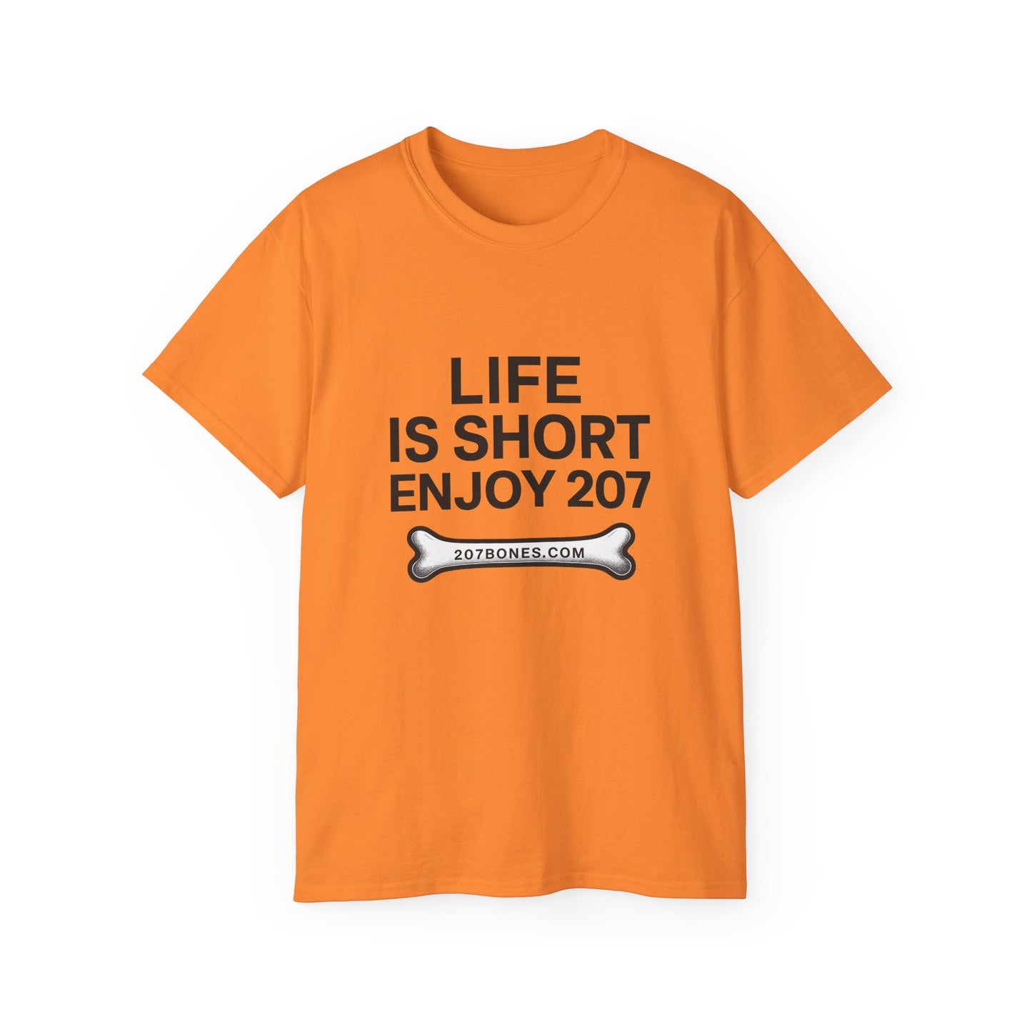Life is Short Enjoy 207 Unisex Cotton Tee, Funny Quote Shirt, Gift for Pet Lovers, Casual Wear, Birthday Gift, Summer Tee