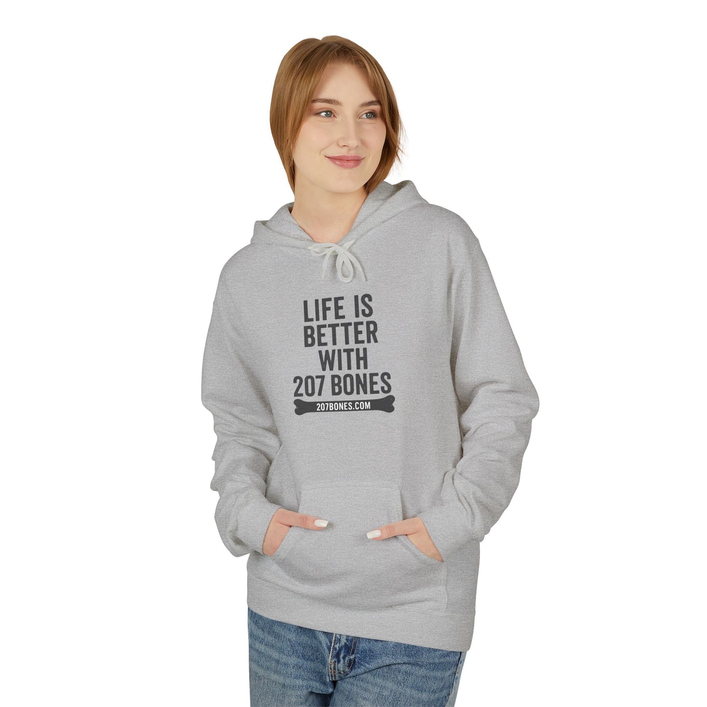 Life is Better with 207 Bones Hoodie, Unisex Softstyle Fleece Sweatshirt, Cozy Animal Lover Apparel, Gift for Pet Owners, Funny Dog [...]