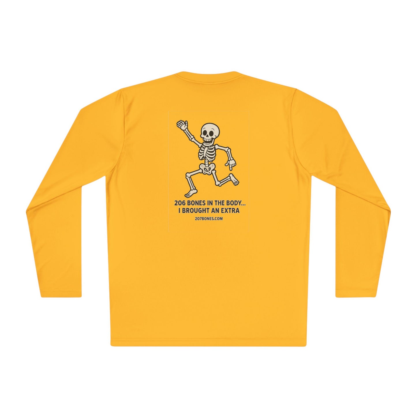 Skeleton Graphic Long Sleeve Tee, Fun Casual Shirt, Unique Gift for Halloween, Unisex Apparel, Jokes and Humor Tee