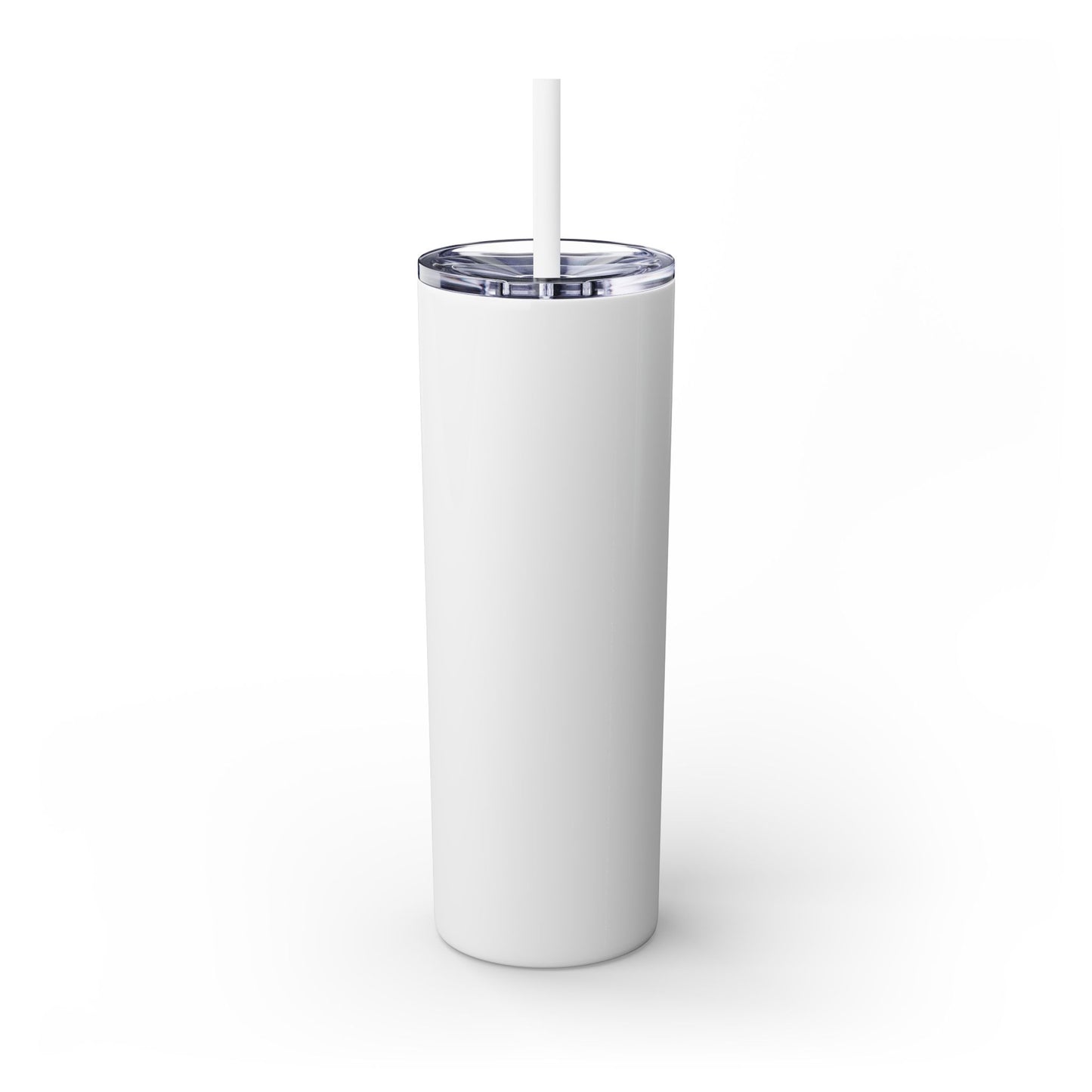 Personalized Skinny Tumbler with Straw, Perfect for Dog Lovers, Enjoy 207, Travel Mug, Gift Idea, Customized Drinkware