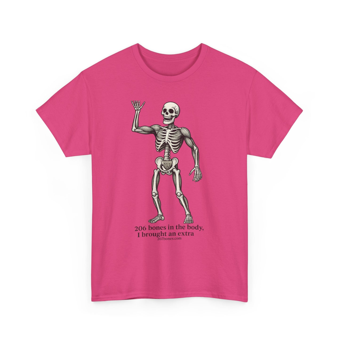 Funny Skeleton Tee for Halloween, Unisex Heavy Cotton Tee, Humor T-Shirt, Perfect for Parties and Costumes, Quotes Shirt, Gift Idea